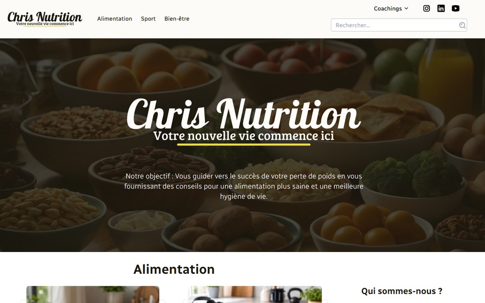 Site Chris Nutrition