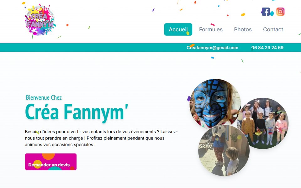 Site Créa Fannym'